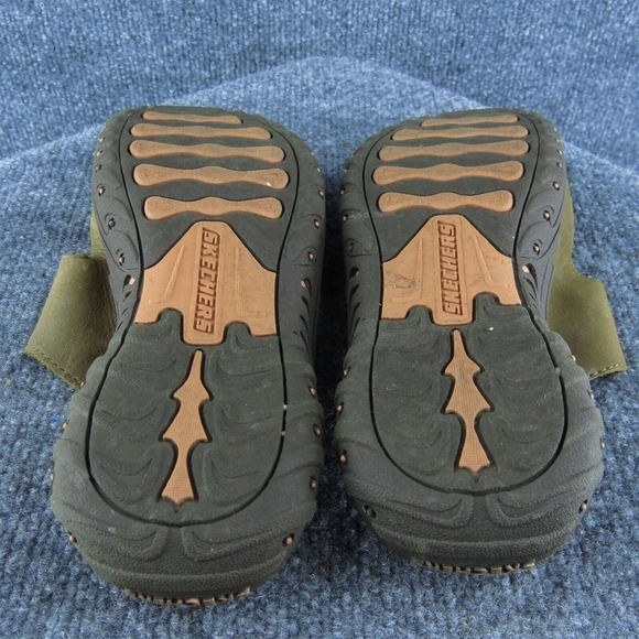 Skechers Outdoor Lifestyle Women‎ Slide Sandal Shoes Brown Leather Size 8 Medium - Picture 8 of 9